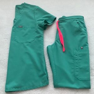 Figs Scrub Set Surgical Green XS/XSP